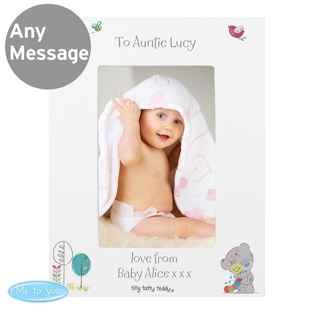Personalised Tiny Tatty Teddy Cuddle Bug White 6 x 4" Frame Extra Image 1